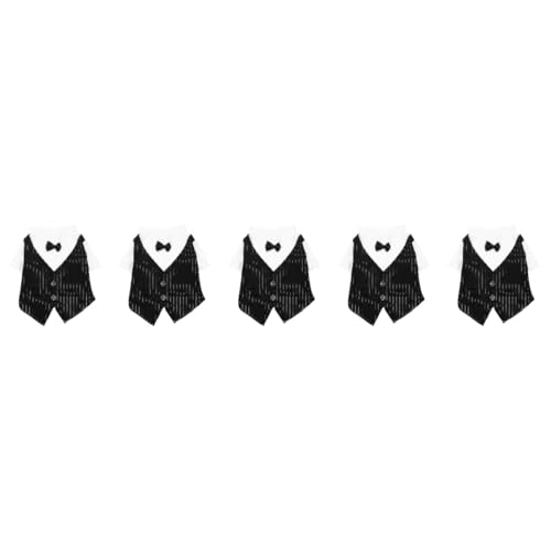 FRCOLOR 5st Haustieranzug Hundekostüm Für Große Hunde Formelles Hemd Der Katze Formelle Haustierfliege Einstellbar Weihnachtsmann-Shirts Zierkrawatten Der Hund Polyester Mittlerer Hund von FRCOLOR