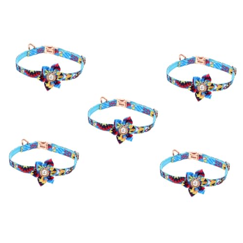 FRCOLOR 5 Stück Hunde- Und Katzenhalsbänder Mit Blumenanhänger Zubehör Kätzchenhalsbänder Für Mädchen Verstellbare Größe Für Partys Feiertage Alltag FRCOLOR 5 Stück Hunde- Und Katzenhalsbänder Mit Blumenanhänger Zubehör Kätzchenhalsbänder Für Mädchen Verstellbare Größe Für Partys Feiertage Alltag von FRCOLOR