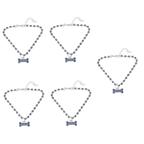FRCOLOR 5st Knochen Halskette Kristall Halskette Hundehalsband Welpenkette Halskette Strass-Haustier-Halskette Haustier-Strass-Halskette Bling Katzenhalsband Schmücken Metall Mädchen FRCOLOR 5st Knochen Halskette Kristall Halskette Hundehalsband Welpenkette Halskette Strass-Haustier-Halskette Haustier-Strass-Halskette Bling Katzenhalsband Schmücken Metall Mädchen von FRCOLOR