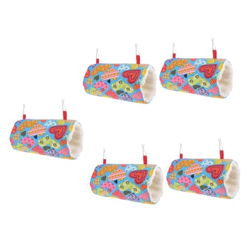 FRCOLOR 5 Stücke Hamster Hideout Nest Weiche Tunnel Hängematte Für Haustiere Meerschweinchen Chinchilla Frettchen Spielzeug Käfig Zubehör von FRCOLOR