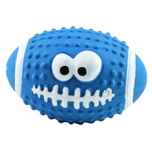 FRCOLOR 5st Spielzeugball Für Haustiere Kauspielzeug Aus Latex Kauspielzeug Für Rugby-Hunde Quietschspielzeug Für Welpen Schweinequietscher Aus Gummi Singen Emulsion Mittlerer Hund von FRCOLOR