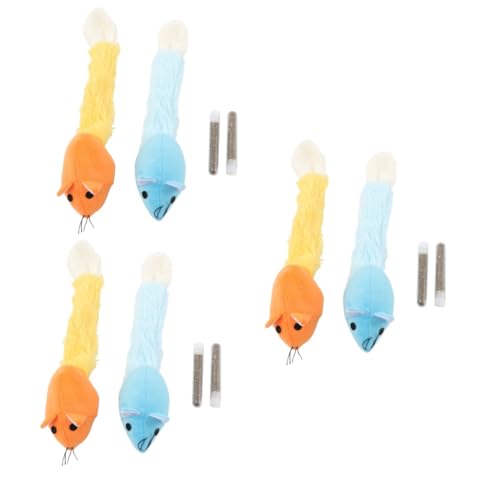 FRCOLOR 3er-Sets Interaktives Katzenspielzeug Plüschmaus Spielzeug Orange/spaß Für Katzen 2 Stück*3 FRCOLOR 3er-Sets Interaktives Katzenspielzeug Plüschmaus Spielzeug Orange/spaß Für Katzen 2 Stück*3 von FRCOLOR