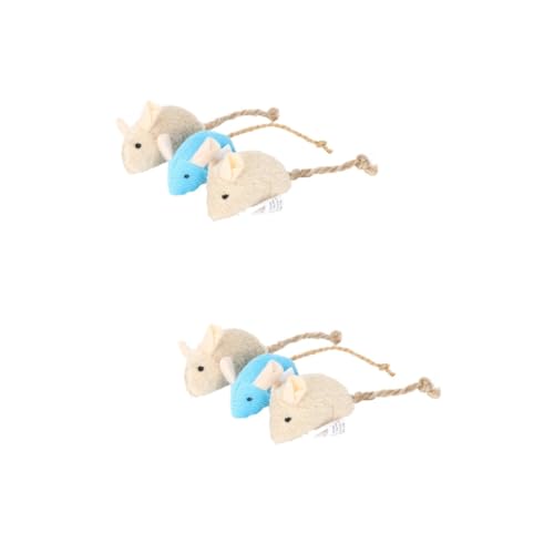 FRCOLOR Kinderspielzeug 6 STK katzenspielzeug Spielzeug für Haustiere Plüschtier Plüschfigurenspielzeug Plüschmäuse Spielzeuge Mäuse Spielzeug Katze Teaser Katzenminze Katze necken FRCOLOR Kinderspielzeug 6 STK katzenspielzeug Spielzeug für Haustiere Plüschtier Plüschfigurenspielzeug Plüschmäuse Spielzeuge Mäuse Spielzeug Katze Teaser Katzenminze Katze necken von FRCOLOR