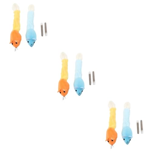 FRCOLOR 6 STK Katze Katzenminze Spielzeug Spielen Katzenspielzeug Mäuse Plüsch Kätzchen Beißspielzeug Katzenminze Mäuse Spielzeug Für Katzen Katzen-Teaser Bambus Haustier FRCOLOR 6 STK Katze Katzenminze Spielzeug Spielen Katzenspielzeug Mäuse Plüsch Kätzchen Beißspielzeug Katzenminze Mäuse Spielzeug Für Katzen Katzen-Teaser Bambus Haustier von FRCOLOR