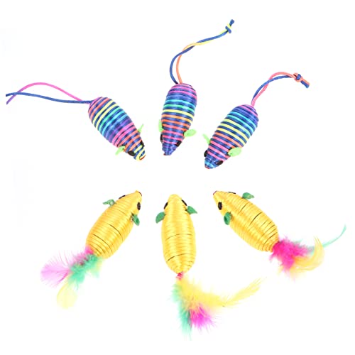FRCOLOR 6stücke Katzen Spielzeug Mäuse Lustige Interaktive Kratz Und Beißspielzeuge Für Katzen Farbenfroh Und Widerstandsfähig Zur Beschäftigung Und Freude Für Ihre Haustiere FRCOLOR 6stücke Katzen Spielzeug Mäuse Lustige Interaktive Kratz Und Beißspielzeuge Für Katzen Farbenfroh Und Widerstandsfähig Zur Beschäftigung Und Freude Für Ihre Haustiere von FRCOLOR