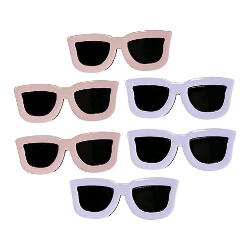 FRCOLOR 6er Set Sonnenbrille Haarklammern Lustige Haarspangen Für ädchen Kreative Haaraccessoires Ideales Zubehör Für Frisuren Und Alltäglichen Gebrauch von FRCOLOR