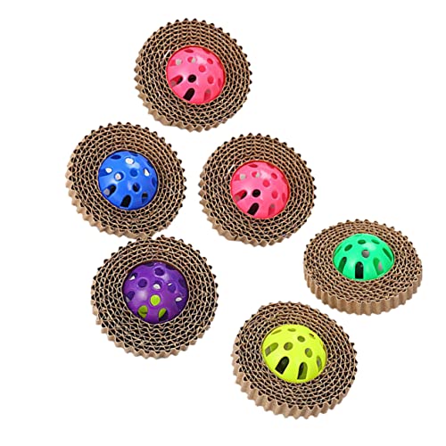 FRCOLOR 6st Katze Glocke Spielzeug Kätzchen Spielen Bälle Kratzspielzeug Für Katzen Katze Jagen Spielzeug Katze Rollt Katzenübung Katzenklingelkugeln Kauspielzeug Haustier Jingleball FRCOLOR 6st Katze Glocke Spielzeug Kätzchen Spielen Bälle Kratzspielzeug Für Katzen Katze Jagen Spielzeug Katze Rollt Katzenübung Katzenklingelkugeln Kauspielzeug Haustier Jingleball von FRCOLOR