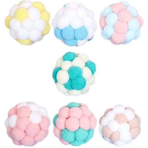 FRCOLOR 6 Stücke Plüsch Katzenspielzeug Bälle Glocke Fuzzy Balls für Indoor Katzen und Kätzchen FRCOLOR 6 Stücke Plüsch Katzenspielzeug Bälle Glocke Fuzzy Balls für Indoor Katzen und Kätzchen von FRCOLOR