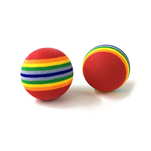 FRCOLOR 6St Kauspielzeug Spielzeug Hundespielzeug Spielzeug für Hunde Spielzeuge Interaktives Spielzeug für Haustiere Eva Regenbogenball der Hund Regenbogenkugel Schaumkugel von FRCOLOR