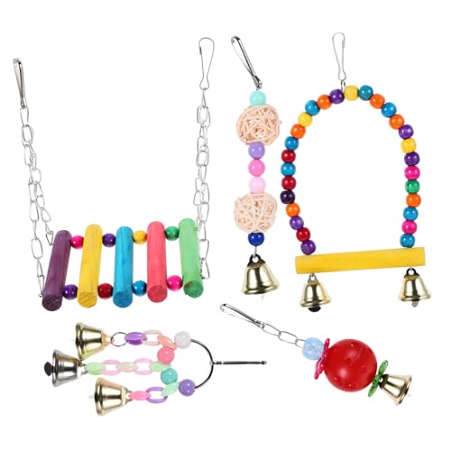 FRCOLOR 6st Papageienstandbarsch Vogelkäfigleiter Zubehör Für Sittichkäfige Sittich Stehender Barsch Vogelleiter Vogelglockenspielzeug Vogelspielzeug Für Käfige Kauen Hölzern Vögel FRCOLOR 6st Papageienstandbarsch Vogelkäfigleiter Zubehör Für Sittichkäfige Sittich Stehender Barsch Vogelleiter Vogelglockenspielzeug Vogelspielzeug Für Käfige Kauen Hölzern Vögel von FRCOLOR