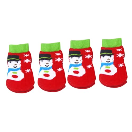 FRCOLOR 8 STK Hundepfotenschutz Hundezehengriffe Cartoon-socken Weihnachtskatzensocken Haustiersocken Cartoon-hundesocken Socken Für Hunde Hundeweihnachtssocken Welpensocken Stiefel VIP von FRCOLOR