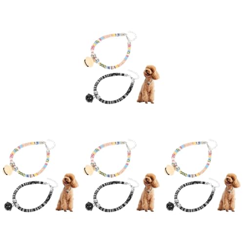 FRCOLOR 8 Stück Katzenhalsband Kätzchenhalsband Mit Glöckchen Haustier-Hochzeitshalsband Welpenhalsketten Hundekettenhalsband Hundehalsband Katzenhochzeitshalsband Hängende von FRCOLOR