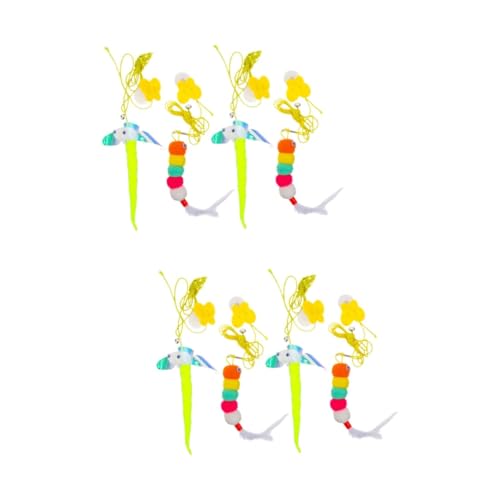 FRCOLOR 2 Sets Katzen-übungsspielzeug Lustiges Interaktives Kätzchenspielzeug Hängendes Katzen-neckspielzeug Für Anhaltenden Spaß 4 Stück X 2 FRCOLOR 2 Sets Katzen-übungsspielzeug Lustiges Interaktives Kätzchenspielzeug Hängendes Katzen-neckspielzeug Für Anhaltenden Spaß 4 Stück X 2 von FRCOLOR