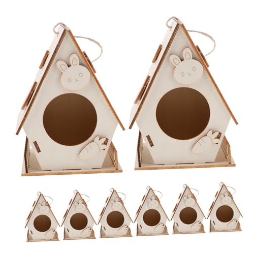 FRCOLOR 8 Stück Teiliges DIY Vogelhaus Bastelset für Unbemaltes Hängendes Holz-vogelhaus Wetterfest Edukativ für Jungen und Mädchen Kreative Familienaktivität Innen und Außen FRCOLOR 8 Stück Teiliges DIY Vogelhaus Bastelset für Unbemaltes Hängendes Holz-vogelhaus Wetterfest Edukativ für Jungen und Mädchen Kreative Familienaktivität Innen und Außen von FRCOLOR