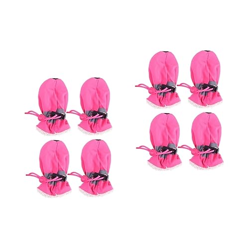 FRCOLOR 8-teiliges Set Welpenstiefel Ausgestopfter Welpe Schuhe Für Hunde Haustierschuhe rutschfeste Hundestiefel Hundeschuhe & Pfotenschützer Bodenschoner Fassen Schneestiefel von FRCOLOR