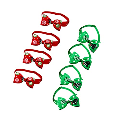 FRCOLOR 8st Mehrfarbige Welpenhalsbänder Krawatten in Schleifenform Kätzchen Zubehör Hundehalsbänder Für Mittelgroße Hunde Hundehalsband Hundehalsbänder Für Welpen Einstellbar Binden von FRCOLOR