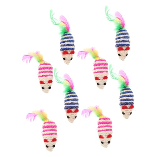 FRCOLOR 8stücke Teiliges Katzenminze-mäuse-spielzeugset Interaktive Kätzchen-spielzeuge Zur Zahnpflege Kreatives Design Zur Der Neugier Von Katzen FRCOLOR 8stücke Teiliges Katzenminze-mäuse-spielzeugset Interaktive Kätzchen-spielzeuge Zur Zahnpflege Kreatives Design Zur Der Neugier Von Katzen von FRCOLOR