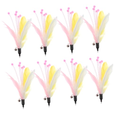 FRCOLOR 8stücke Teiliges Interaktives Katzenspielzeug Mit Federn Multifunktionale Katzenangel Für Indoor-Katzen Ersetzt Klassische Teaser-Sticks Fördert Aktives Spielverhalten Und FRCOLOR 8stücke Teiliges Interaktives Katzenspielzeug Mit Federn Multifunktionale Katzenangel Für Indoor-Katzen Ersetzt Klassische Teaser-Sticks Fördert Aktives Spielverhalten Und von FRCOLOR