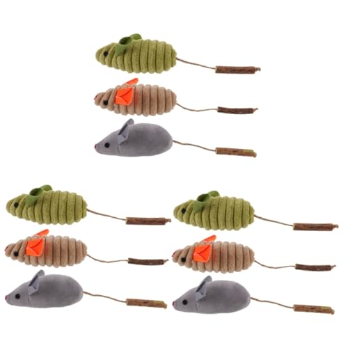 FRCOLOR 9 STK Katzenminze Spielzeug Katzenminze Mäuse Spielzeug Für Katzen Katzenminze Kratzbaum Katzenminze Quietschendes Katzenspielzeug Mäuse Katzenspielzeug Backenzahn Plüsch Tier FRCOLOR 9 STK Katzenminze Spielzeug Katzenminze Mäuse Spielzeug Für Katzen Katzenminze Kratzbaum Katzenminze Quietschendes Katzenspielzeug Mäuse Katzenspielzeug Backenzahn Plüsch Tier von FRCOLOR