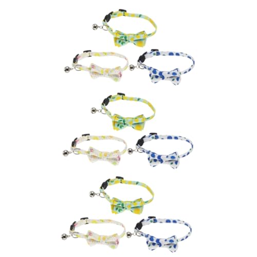 FRCOLOR 9 STK Schleifenhalsband für Haustierkatzen Welpenzubehör für kleine Hunde Sommer hundehalsband Halloween- Obst Hund Halskette Haustier-Halskette Krawatte Haustierzubehör Stoff FRCOLOR 9 STK Schleifenhalsband für Haustierkatzen Welpenzubehör für kleine Hunde Sommer hundehalsband Halloween- Obst Hund Halskette Haustier-Halskette Krawatte Haustierzubehör Stoff von FRCOLOR