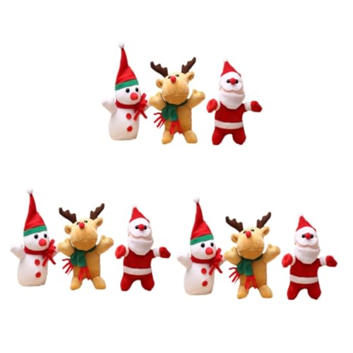 FRCOLOR 9 Stück Weihnachtsplüschtiere Kleine Weihnachtsplüschpuppen Zur Dekoration Kleine Plüschpuppenanhänger Boutique FRCOLOR 9 Stück Weihnachtsplüschtiere Kleine Weihnachtsplüschpuppen Zur Dekoration Kleine Plüschpuppenanhänger Boutique von FRCOLOR