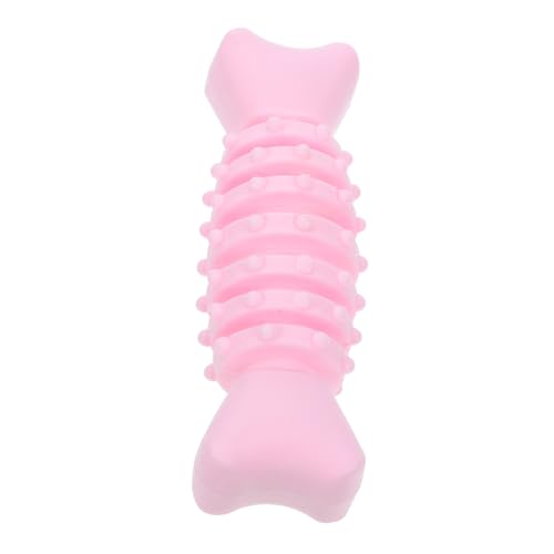 FRCOLOR Beißspielzeug Für Hunde Kauspielzeug Für Haustiere Unzerstörbares Haustierspielzeug Kauknochen Für Welpen Hundezahnbürstenspielzeug Der Hund Kleiner Hund TPR Rosa von FRCOLOR