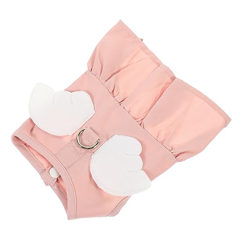 FRCOLOR Angel Design Katzenkleid Für Sommer Atmungsaktive Haustierbekleidung Dekorative Und Bequeme Kleidung Für Katzen Mit Zugring Ziegelrot FRCOLOR Angel Design Katzenkleid Für Sommer Atmungsaktive Haustierbekleidung Dekorative Und Bequeme Kleidung Für Katzen Mit Zugring Ziegelrot von FRCOLOR