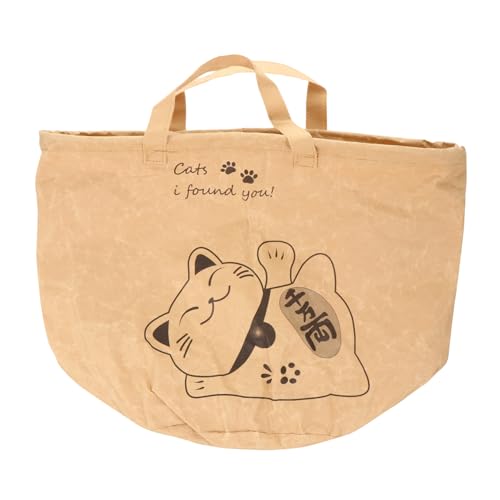 FRCOLOR Einkaufstasche für Haustiere Tragetuch für Welpen Reisehandtasche Handtaschen Katzenpapiertüte Transporttasche für Katzen Doppelschicht Tragetasche rascheln Reisen von FRCOLOR