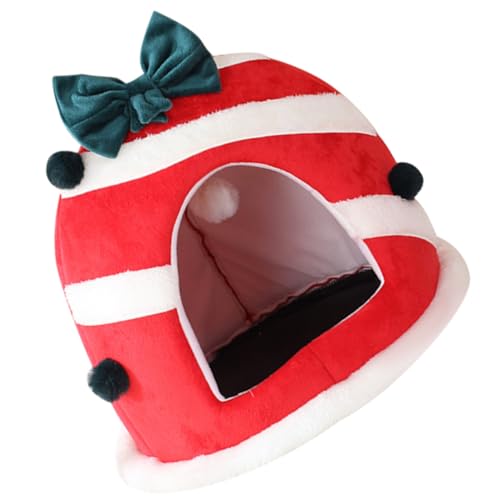 FRCOLOR Faltbare Katzenwohnung Weihnachtshasenhaus Schlafhaus Für Welpen Warme Haustierhöhle Katzenbett Für Den Innenbereich Katzenzelthaus Haustier-weihnachtsnest Katzenhaus Tuch Hündchen FRCOLOR Faltbare Katzenwohnung Weihnachtshasenhaus Schlafhaus Für Welpen Warme Haustierhöhle Katzenbett Für Den Innenbereich Katzenzelthaus Haustier-weihnachtsnest Katzenhaus Tuch Hündchen von FRCOLOR