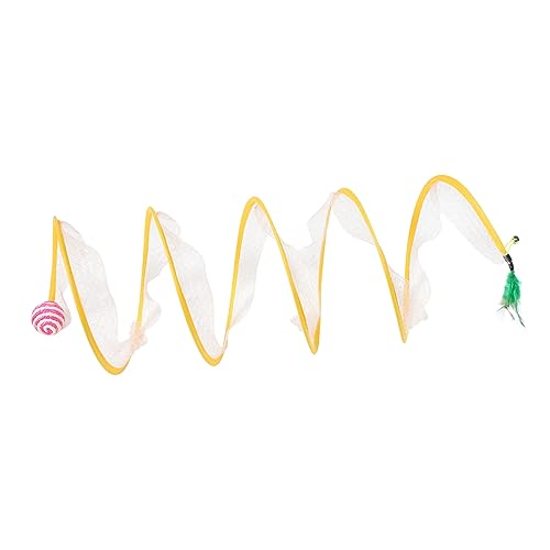 FRCOLOR Faltbarer Katzentunnel Spielzeug für Haustiere Katzentunnel für Wohnungskatzen Spielzeuge Tunnelspielzeug Katzenspielzeug Kratzen Kätzchen Hauskatze Katzenkratzer Stahldraht FRCOLOR Faltbarer Katzentunnel Spielzeug für Haustiere Katzentunnel für Wohnungskatzen Spielzeuge Tunnelspielzeug Katzenspielzeug Kratzen Kätzchen Hauskatze Katzenkratzer Stahldraht von FRCOLOR