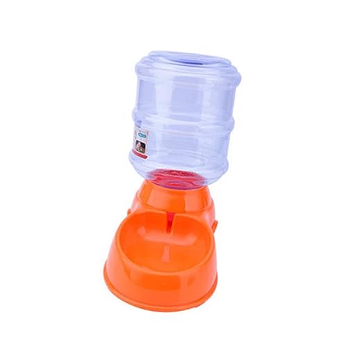 FRCOLOR Haustier-automatischer Zufuhr-Wasser-brunnen 3.5l Robuste Konstruktion Orange Pad von FRCOLOR