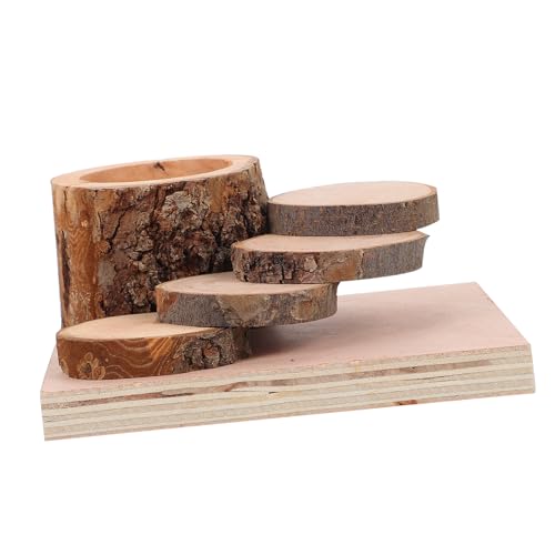 FRCOLOR Hamsterspielzeug – Kletterplattform Und Futternapf Aus Holz Sicher Für Kleintiere FRCOLOR Hamsterspielzeug – Kletterplattform Und Futternapf Aus Holz Sicher Für Kleintiere von FRCOLOR