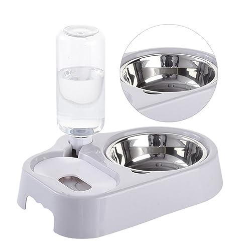 FRCOLOR Innovativer Futternapf Für Katzen Und Hunde Wasserspender Tierfutter- Und Wassernapf-Set Grau FRCOLOR Innovativer Futternapf Für Katzen Und Hunde Wasserspender Tierfutter- Und Wassernapf-Set Grau von FRCOLOR