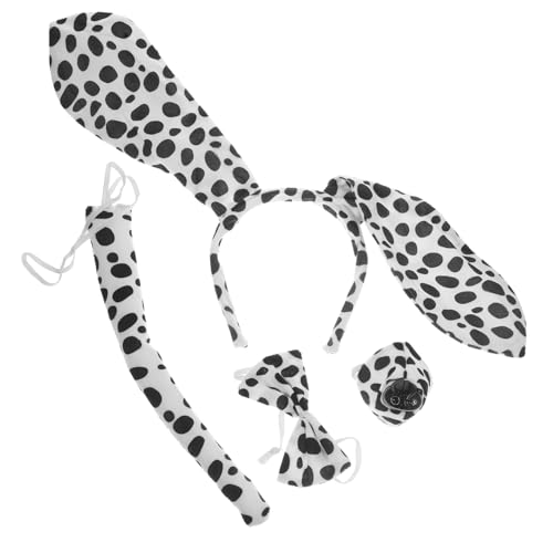 FRCOLOR Gepunktetes Hundekostüm Set mit Ohren Haarreif und Fliege Niedliches Cosplay Zubehör für Fasching Halloween Karneval und Kostümpartys Leicht und Tragbar FRCOLOR Gepunktetes Hundekostüm Set mit Ohren Haarreif und Fliege Niedliches Cosplay Zubehör für Fasching Halloween Karneval und Kostümpartys Leicht und Tragbar von FRCOLOR
