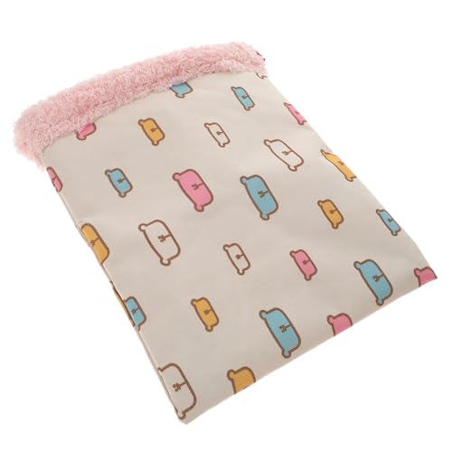 FRCOLOR Guniea Schweinebett Beutel Für Meerschweinchen Igeltasche Kuschelsack Igel Plüsch-Hamster-Schlafsack Haustiersack-igelbettwäsche Schlafunterlage Hamsterdecke Chinchilla Kinderbett von FRCOLOR