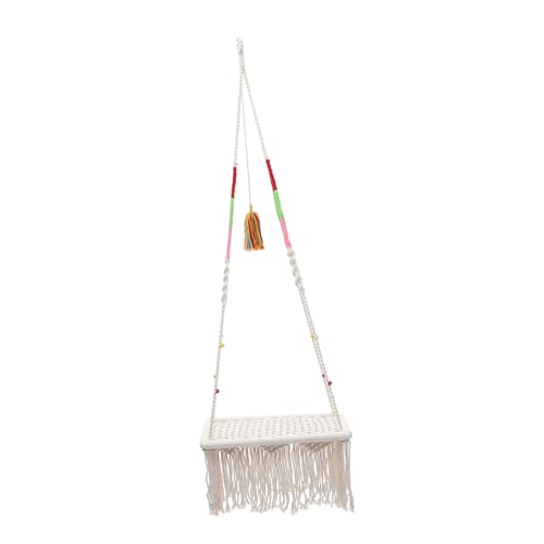 FRCOLOR Gemütliches Makramee-katzenbett Hängematte Zum Aufhängen Kätzchensack Quasten Dekoratives Katzennest Für Lustige Erholung FRCOLOR Gemütliches Makramee-katzenbett Hängematte Zum Aufhängen Kätzchensack Quasten Dekoratives Katzennest Für Lustige Erholung von FRCOLOR