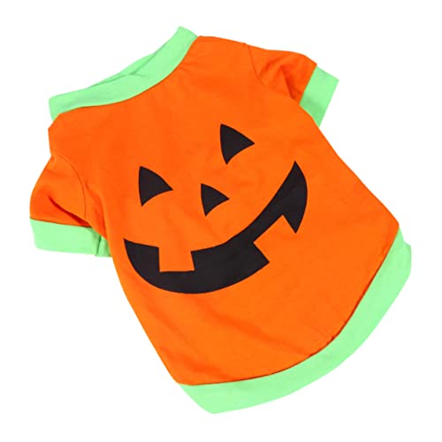 FRCOLOR Haustier Hund Kürbis Kostüm Stretch Bequeme Baumwolle Weste Halloween Hund Outfit Katzen Inklusive von FRCOLOR