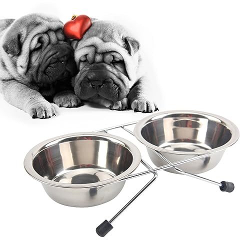 FRCOLOR Halter Für Hundenapf Haustiernäpfe Aus Edelstahl Hundefutter- Und Wassernäpfe Tierfutter- Und Wassernäpfe Futterspender Für Haustiere Heimtierbedarf Geschirr Hundenapf FRCOLOR Halter Für Hundenapf Haustiernäpfe Aus Edelstahl Hundefutter- Und Wassernäpfe Tierfutter- Und Wassernäpfe Futterspender Für Haustiere Heimtierbedarf Geschirr Hundenapf von FRCOLOR