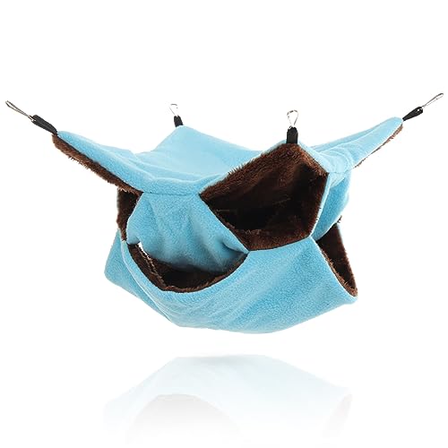 FRCOLOR Hamster Hängematte Zubehör für Meerschweinchen -Hängematte Hamster häuschen Hamster Bett Hängematten für Stofftiere Plüsch Hamsterbett Plüsch meerschweinchenbett Winter von FRCOLOR
