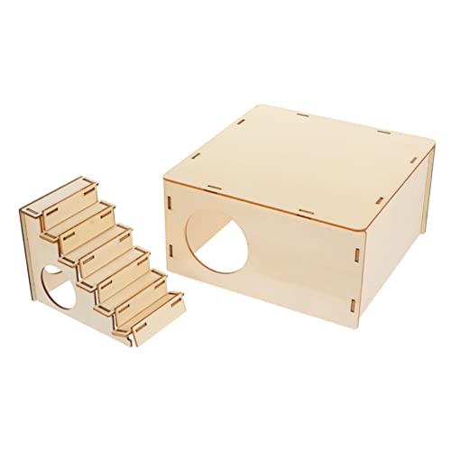 FRCOLOR Holz-Haus Für Kleintiere Dekoratives Hamster-Nest Geeignet Für Schlaf Und Spiel -maloption Für Hamster Und Kleine Nagetiere Langlebig Und Geruchsfrei FRCOLOR Holz-Haus Für Kleintiere Dekoratives Hamster-Nest Geeignet Für Schlaf Und Spiel -maloption Für Hamster Und Kleine Nagetiere Langlebig Und Geruchsfrei von FRCOLOR