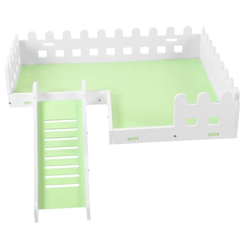 FRCOLOR Kleintier Spielplattform Mit Leiter Hamster Zubehör Für Käfige Geeignet Für Zwerghamster Meerschweinchen Und Andere Kleine Haustiere Aus Robustem Fördert Bewegung Und von FRCOLOR