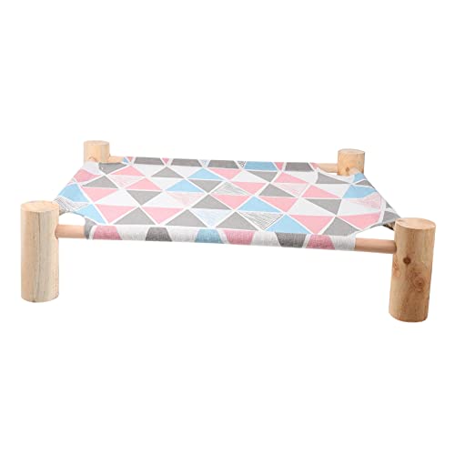 FRCOLOR Erhöhter Katzenbett Mit Holzfüßen Atmungsaktive Hängematte Für Katzen Waschbar Und Platzsparend Für Wohnzimmer Und Kinderzimmer Gemütlicher Schlafplatz Für Ihr Haustier FRCOLOR Erhöhter Katzenbett Mit Holzfüßen Atmungsaktive Hängematte Für Katzen Waschbar Und Platzsparend Für Wohnzimmer Und Kinderzimmer Gemütlicher Schlafplatz Für Ihr Haustier von FRCOLOR