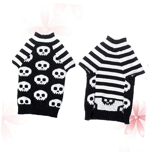 FRCOLOR Haustierkleidung Halloween-Haustier-Outfits Warmes Kostü Für Hund Pullover Mit Welpenschädelköpfen Magnetischer Herzanhänger Haustier Hund Sensorische Aufkleber Kleidung Winter FRCOLOR Haustierkleidung Halloween-Haustier-Outfits Warmes Kostü Für Hund Pullover Mit Welpenschädelköpfen Magnetischer Herzanhänger Haustier Hund Sensorische Aufkleber Kleidung Winter von FRCOLOR