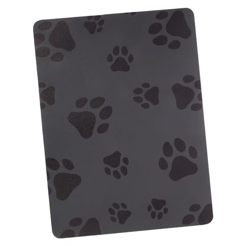 FRCOLOR Haustier Tischset Futtermatte Für Welpen Wasserspendermatte Trinkpad Für Hunde Futtermatte Für Katzen Pfote Faltbar Katzenfutter Kieselalgenschlamm-pu-Haut von FRCOLOR