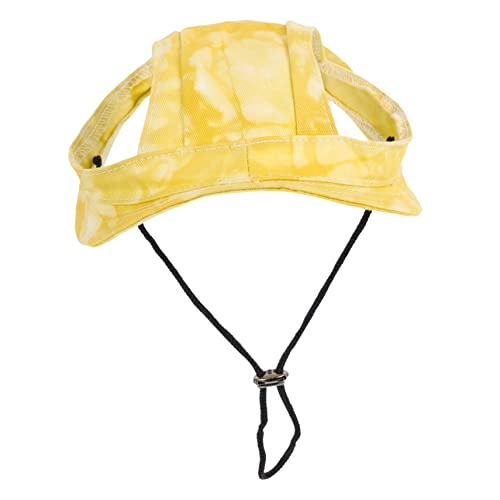FRCOLOR Haustier-Kopfschmuck Sonnenschutzhüte Für Hunde Welpen- Verstellbarer Haustierhut Hunde-sonnenkappe Bequem Stilvoll von FRCOLOR