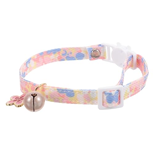 FRCOLOR Haustierhalsband Verstellbares Katzenhalsband Katzenversorgung Welpenhalsband Abreißbares Katzenhalsband Dekoratives Kätzchenhalsband Welpenzubehör Polyester Hündchen Geschenk von FRCOLOR