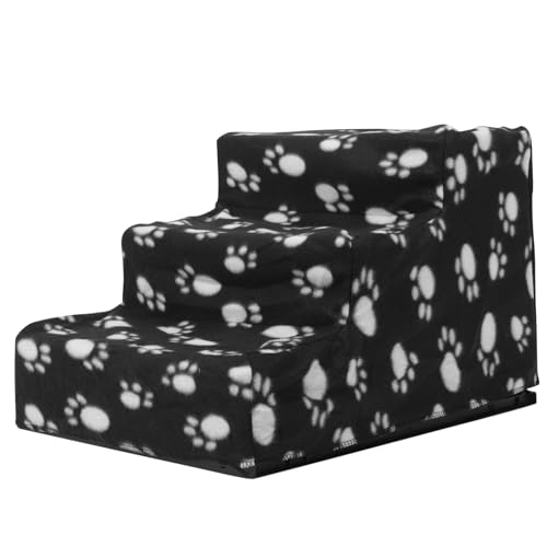 FRCOLOR Haustierleiter Für Hunde Und Katzen Tragbare Hundetreppe Abnehmbare Stufen Leicht Zu Reinigen Schwarzes Design FRCOLOR Haustierleiter Für Hunde Und Katzen Tragbare Hundetreppe Abnehmbare Stufen Leicht Zu Reinigen Schwarzes Design von FRCOLOR