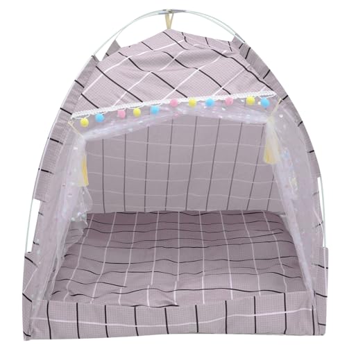 FRCOLOR Haustierzelt Außerhalb Der Hundehütte Zeltbett Für Haustiere Hamsterkäfig Höhle Katzen Im Innenzelt Welpenzelt Haustier Tipi Tierheim Glasfaser Frühling Und Sommer Haustierzubehör FRCOLOR Haustierzelt Außerhalb Der Hundehütte Zeltbett Für Haustiere Hamsterkäfig Höhle Katzen Im Innenzelt Welpenzelt Haustier Tipi Tierheim Glasfaser Frühling Und Sommer Haustierzubehör von FRCOLOR