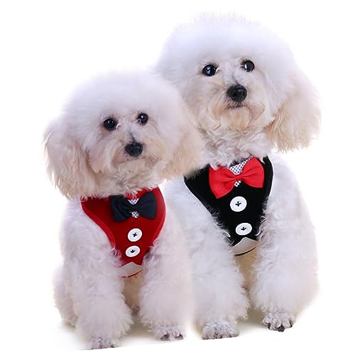 FRCOLOR Hundeweste Mit Karomuster Fliege Abendkleid Haustierleine Brust- Und Rückengurt Schwarz/s Haustierbedarf Das Ganze Jahr Über Stilvoll FRCOLOR Hundeweste Mit Karomuster Fliege Abendkleid Haustierleine Brust- Und Rückengurt Schwarz/s Haustierbedarf Das Ganze Jahr Über Stilvoll von FRCOLOR