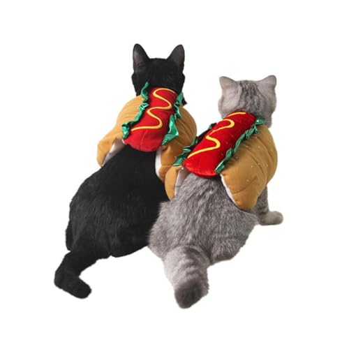FRCOLOR Dackel Hoodie Hot Dog Kostüm Haustier Hund Uniform Halloween Haustier Kleid Größe Xs FRCOLOR Dackel Hoodie Hot Dog Kostüm Haustier Hund Uniform Halloween Haustier Kleid Größe Xs von FRCOLOR